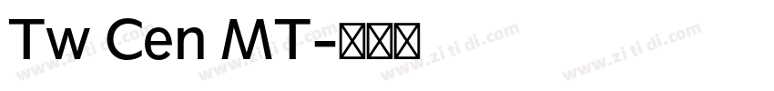 Tw Cen MT字体转换